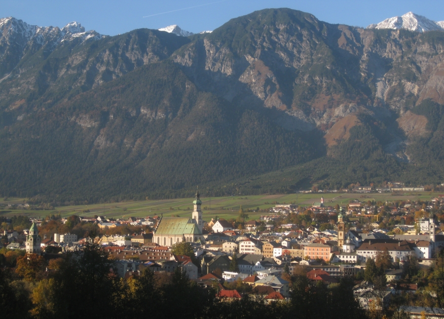Rundumblick von Hall in Tirol