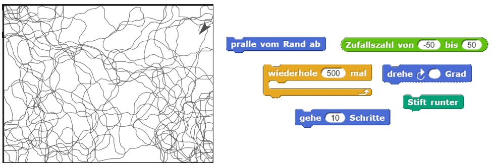 Screenshot Zufallszeichnung